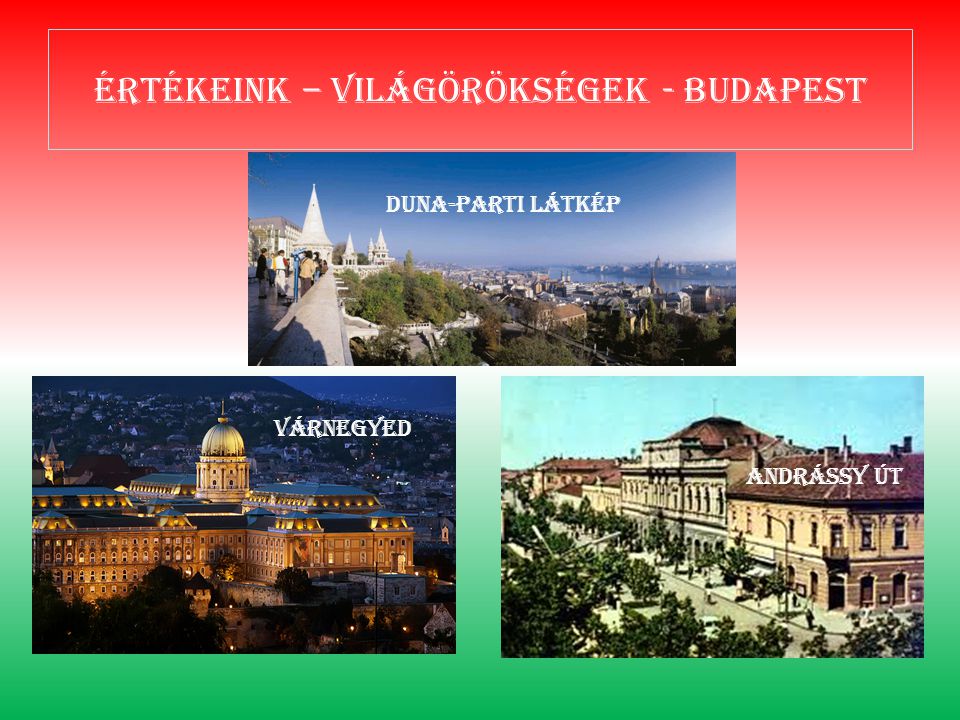 Értékeink – világörökségek - Budapest