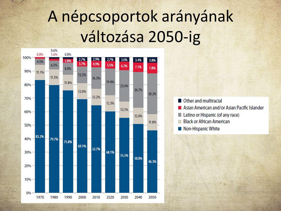 A népcsoportok arányának változása 2050-ig