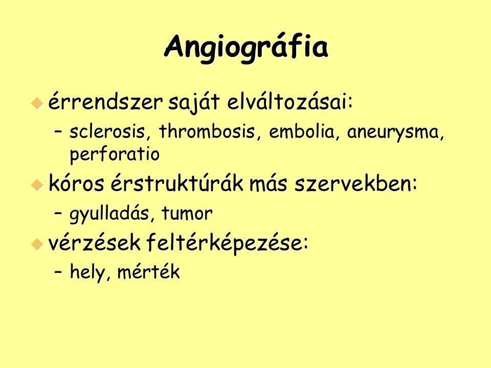 angiográfia visszeres