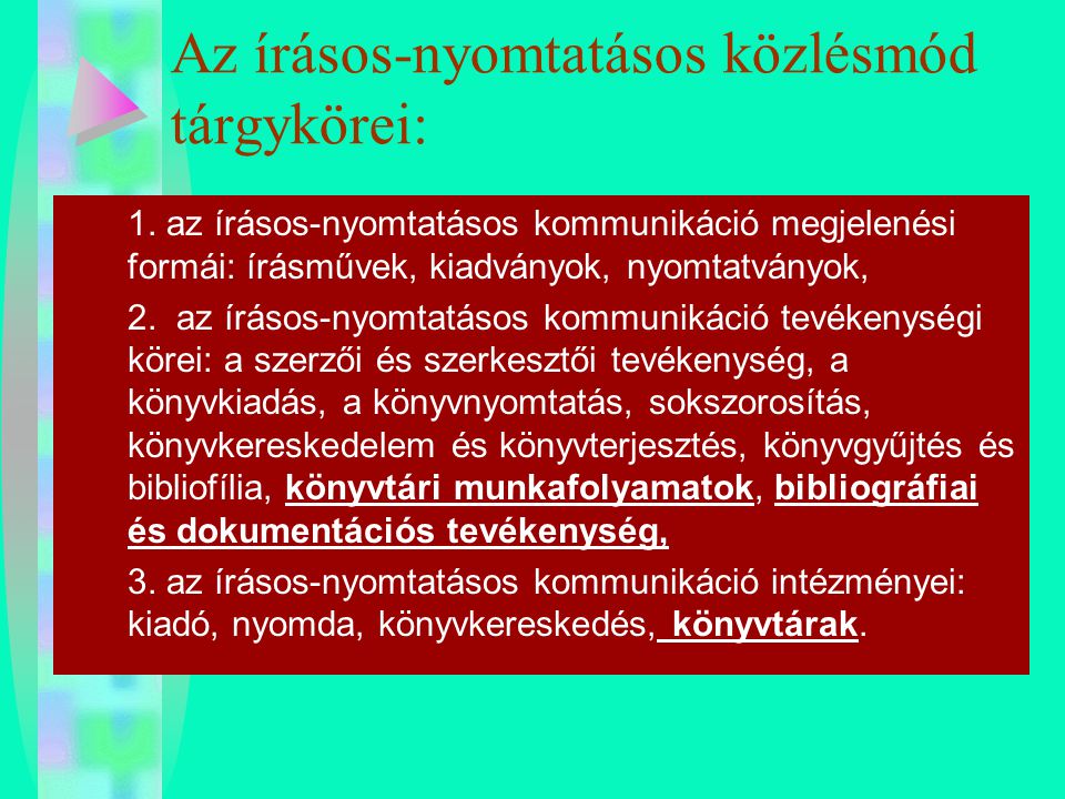 1. A KÖNYVTÁRTUDOMÁNY FOGALMI ÉRTELMEZÉSEI - ppt letölteni