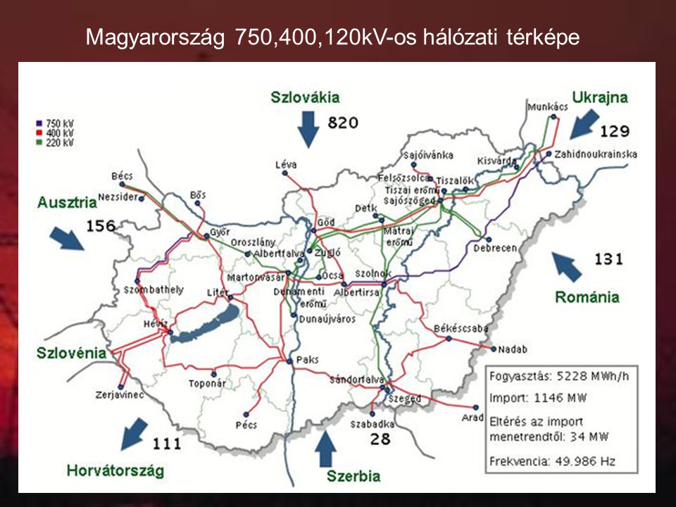 120 Kv távvezeték térkép