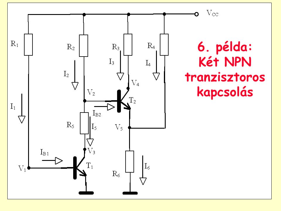 Pnp tranzisztor kapcsolások
