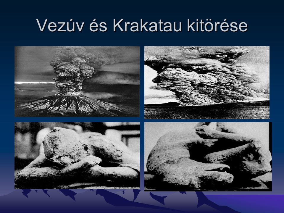 Vezúv és Krakatau kitörése