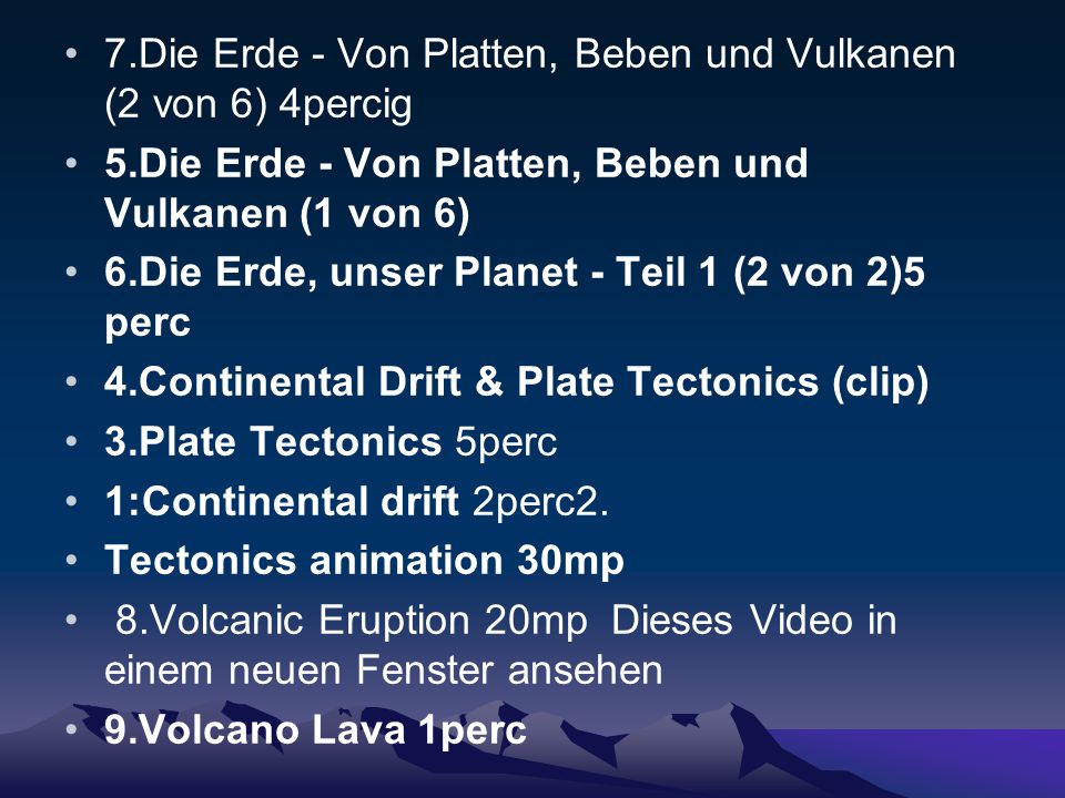 7.Die Erde - Von Platten, Beben und Vulkanen (2 von 6) 4percig