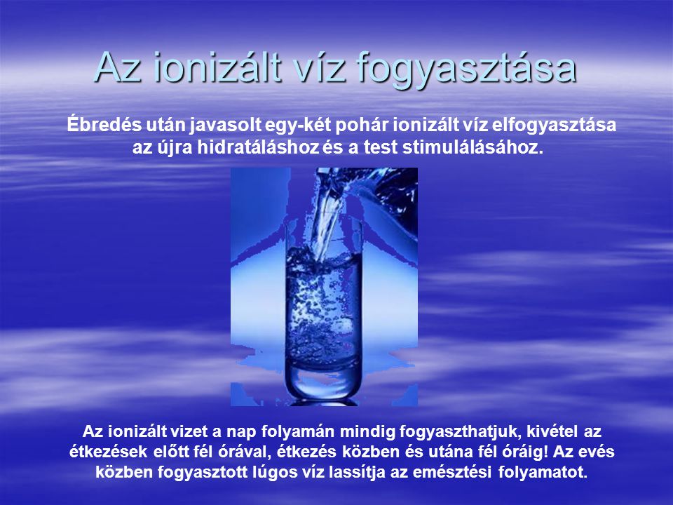 ionizált lúgos víz anti aging