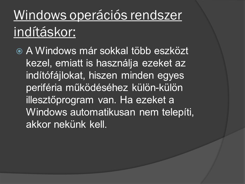 Az Operációs Rendszer Feladata - Ppt Letölteni