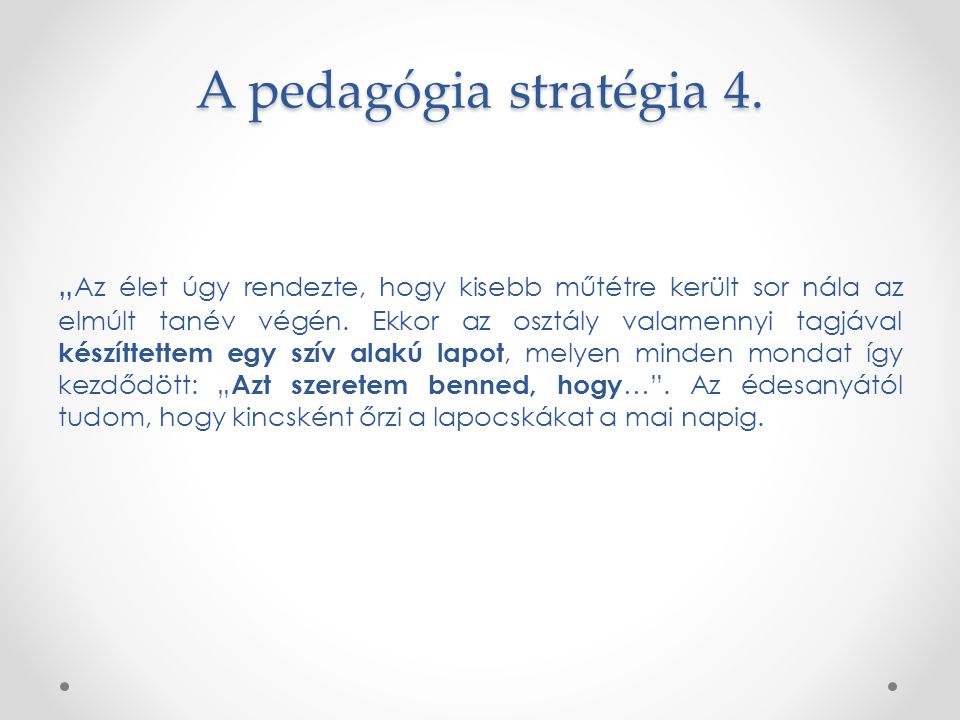 A pedagógia stratégia 4.
