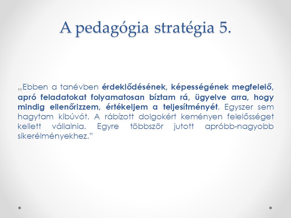 A pedagógia stratégia 5.