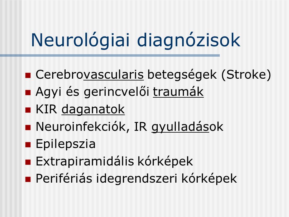 neurológiai betegségek látással)