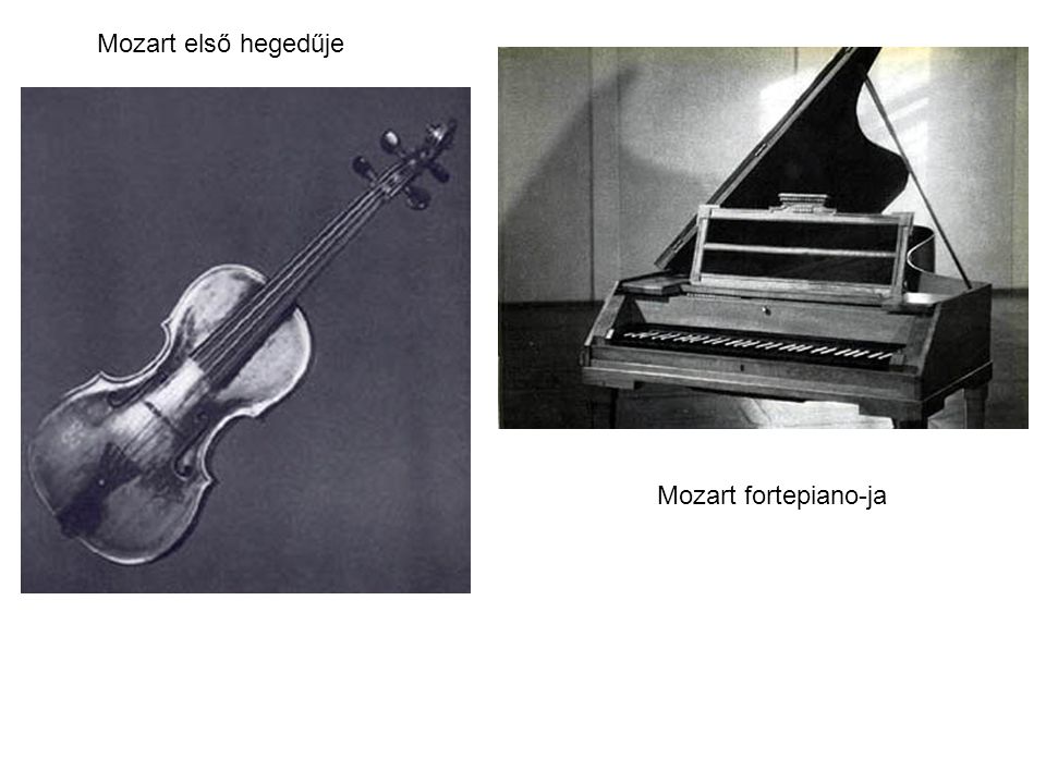 Mozart első hegedűje Mozart fortepiano-ja
