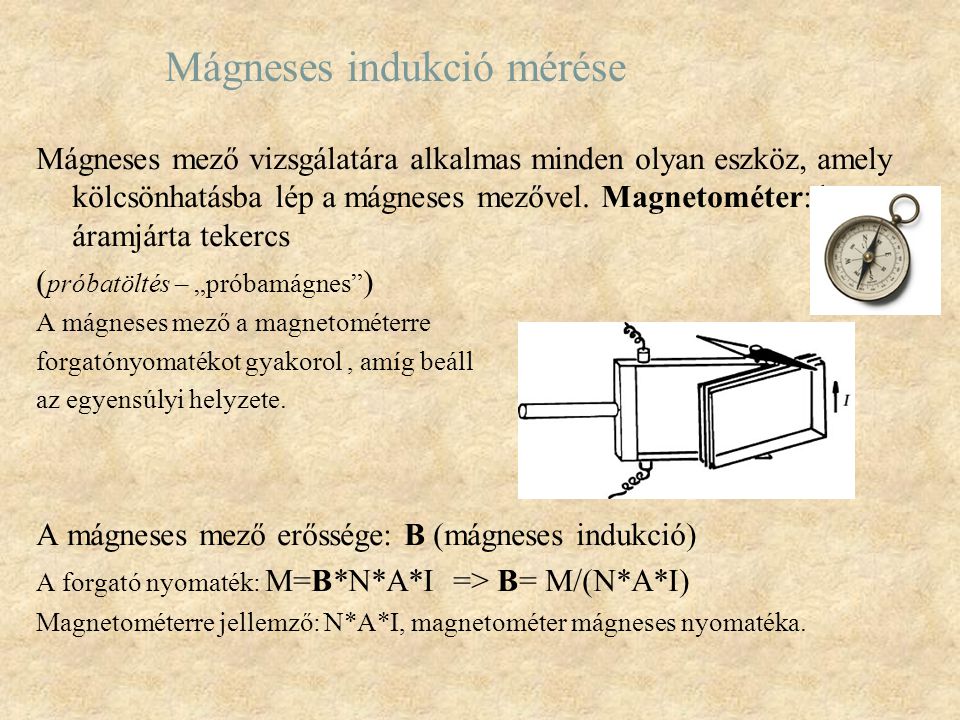 Mágneses indukció mérése