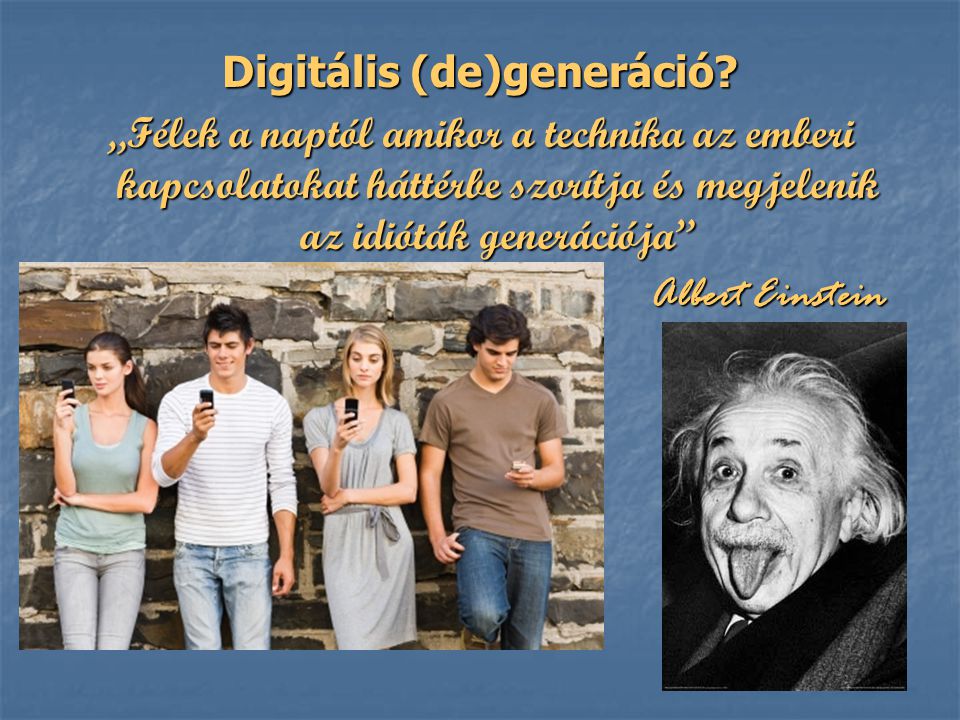 Digitális (de)generáció