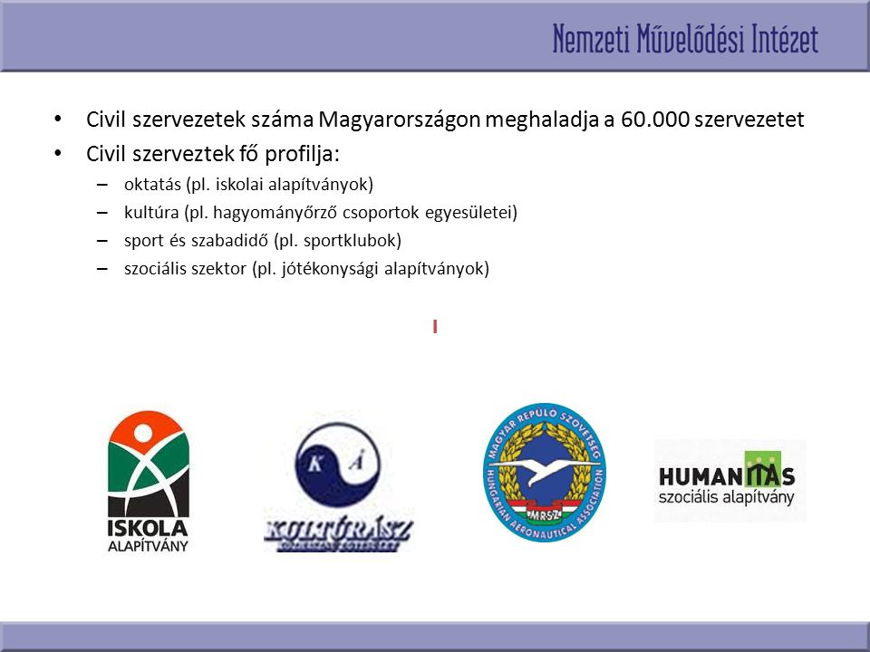 Civil szervezetek száma Magyarországon meghaladja a szervezetet