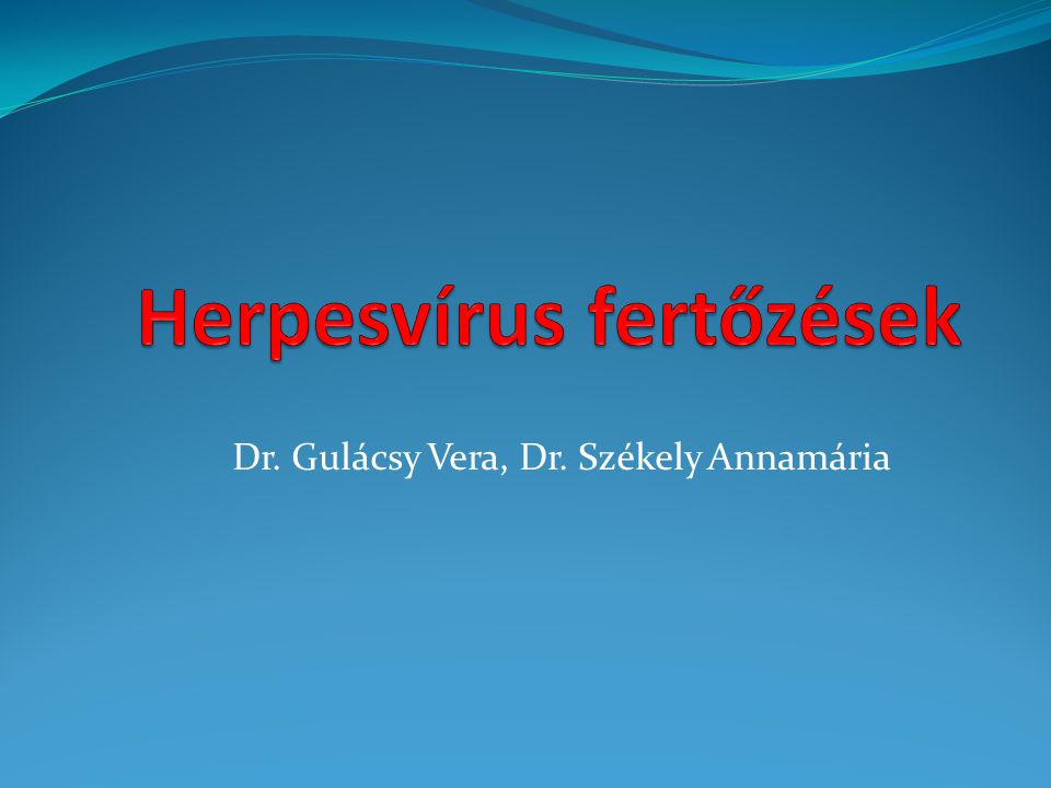 Herpesvírus fertőzések