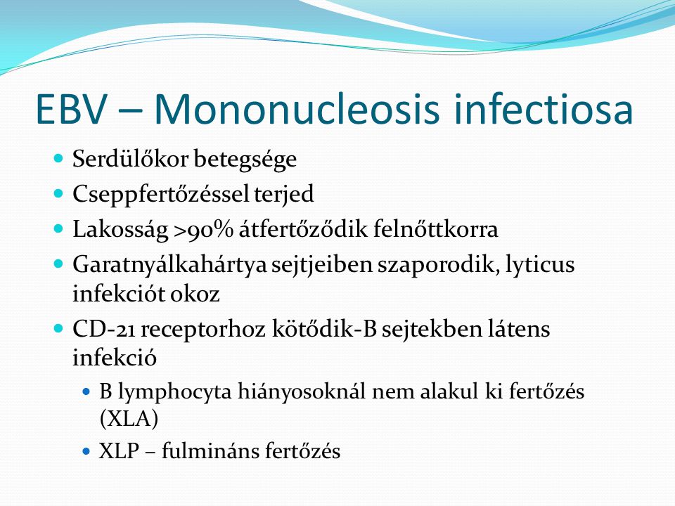 EBV – Mononucleosis infectiosa