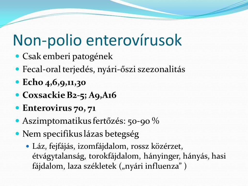Non-polio enterovírusok