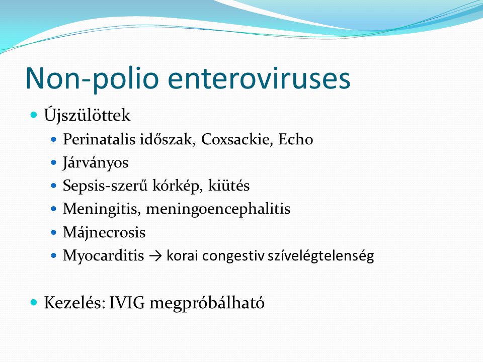 Non-polio enteroviruses