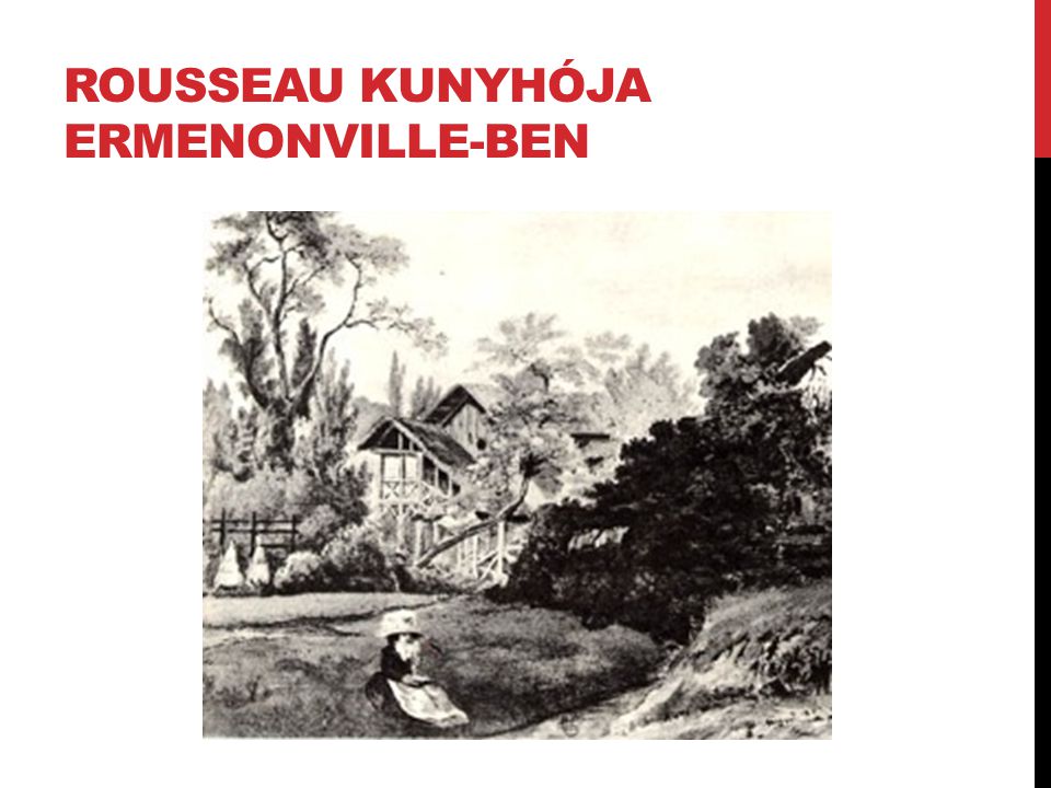 Rousseau kunyhója ermenonville-ben