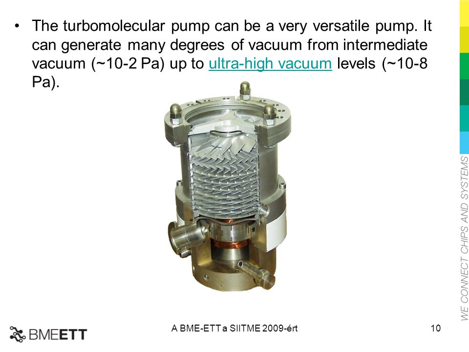 The turbomolecular pump can be a very versatile pump